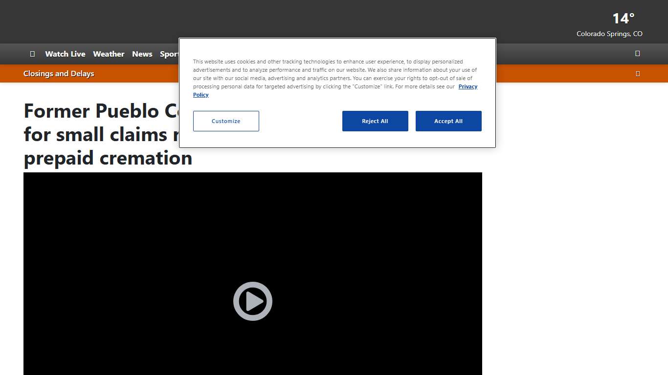 Former Pueblo County coroner appears in court for small claims related to Davis Mortuary prepaid cremation