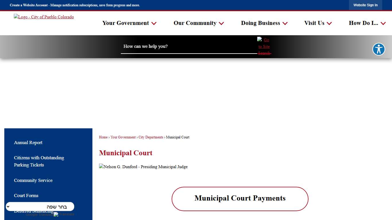 Municipal Court Pueblo, CO - Official Website